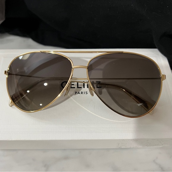 CELINE Aviator Sunglasses with Polarized Lenses - Picture 1 of 6